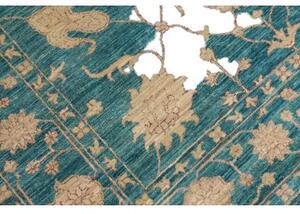 Tappeto Zigler Fine Floreale Verde Petrolio Beige 173x249 Cm