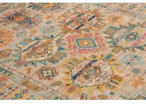 Tappeto Floralia Geometrico Beige Blu 163x244 Cm