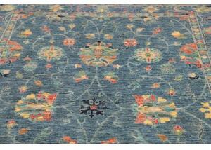 Tappeto Zigler Fine Floreale Blu Petrolio Beige 170x239 Cm