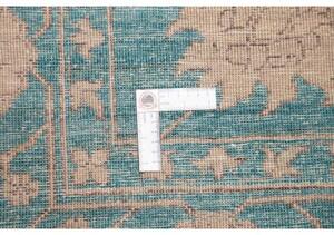 Tappeto Zigler Fine Floreale Verde Petrolio Beige 173x249 Cm