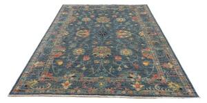 Tappeto Zigler Fine Floreale Blu Petrolio Beige 170x239 Cm