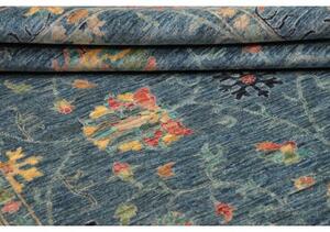 Tappeto Zigler Fine Floreale Blu Petrolio Beige 170x239 Cm