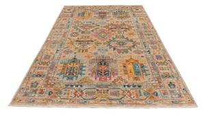 Tappeto Floralia Geometrico Beige Blu 163x244 Cm