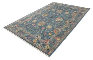 Tappeto Zigler Fine Floreale Blu Petrolio Beige 170x239 Cm