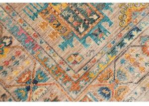 Tappeto Floralia Geometrico Beige Blu 163x244 Cm