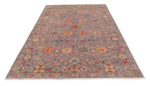 Tappeto Zigler Fine Floreale Grigio Malva Terracotta 167x236 Cm