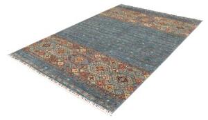Tappeto Istintia Geometrico Blu Petrolio Beige 167x241 Cm