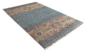 Tappeto Istintia Geometrico Blu Petrolio Beige 167x241 Cm