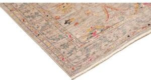 Tappeto Zigler Fine Floreale Grigio Tortora Beige Corsia 79x296 Cm