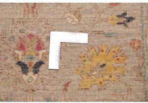 Tappeto Zigler Fine Floreale Grigio Tortora Beige Corsia 79x296 Cm