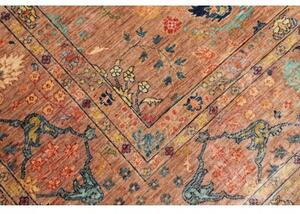 Tappeto Floralia Floreale Terracotta Blu 208x295 Cm