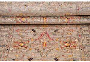 Tappeto Zigler Fine Floreale Grigio Tortora Beige Corsia 79x296 Cm
