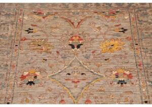 Tappeto Zigler Fine Floreale Grigio Tortora Beige Corsia 79x296 Cm