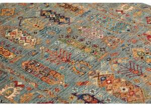 Tappeto Floralia Stilizzato Azzurro Terracotta 123x187 Cm