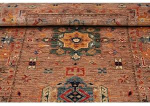 Tappeto Floralia Stilizzato Rosa Antico Blu Petrolio 79x135 Cm