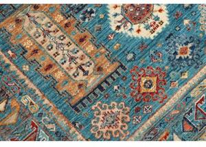 Tappeto Floralia Geometrico Blu Rosso 122x166 Cm