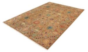 Tappeto Floralia Floreale Marrone Caldo Rosso Mattone 172x232 Cm