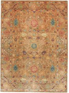 Tappeto Floralia Floreale Marrone Caldo Rosso Mattone 172x232 Cm