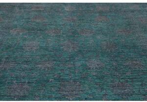 Tappeto Zigler Fine Floreale Verde Petrolio Antracite 244x349 Cm