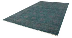 Tappeto Zigler Fine Floreale Verde Petrolio Antracite 244x349 Cm