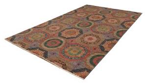 Tappeto Kairo Stilizzato Rosso Ruggine Blu Notte 203x305 Cm