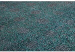 Tappeto Zigler Fine Floreale Verde Petrolio Antracite 244x349 Cm