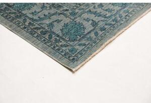 Tappeto Zigler Fine Floreale Grigio Chiaro Azzurro Petrolio 202x248 Cm