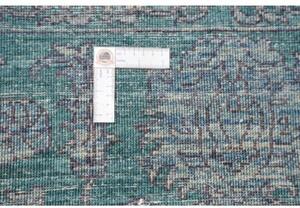 Tappeto Zigler Fine Floreale Verde Petrolio Antracite 244x349 Cm
