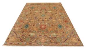 Tappeto Floralia Floreale Marrone Caldo Rosso Mattone 172x232 Cm