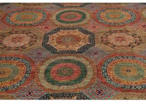 Tappeto Kairo Stilizzato Rosso Ruggine Blu Notte 203x305 Cm