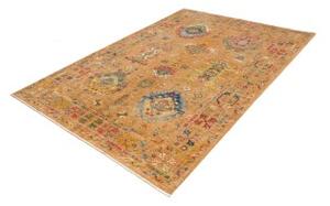 Tappeto Floralia Stilizzato Becco Di Mattone Giallo Ocra 170x235 Cm