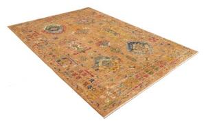 Tappeto Floralia Stilizzato Becco Di Mattone Giallo Ocra 170x235 Cm