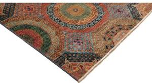 Tappeto Kairo Stilizzato Rosso Ruggine Blu Notte 203x305 Cm