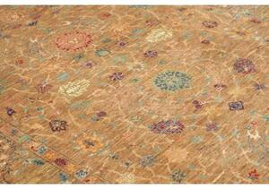 Tappeto Floralia Floreale Marrone Caldo Rosso Mattone 172x232 Cm