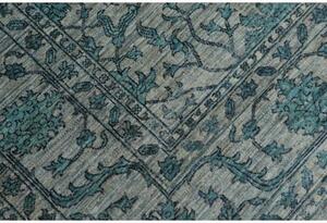 Tappeto Zigler Fine Floreale Grigio Chiaro Azzurro Petrolio 202x248 Cm