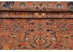 Tappeto Floralia Floreale Terracotta Blu Scuro Corsia 79x301 Cm