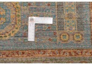 Tappeto Kairo Geometrico Blu Cielo Verde Salvia 100x146 Cm