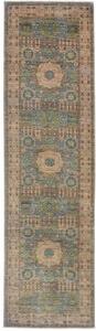 Tappeto Kairo Geometrico Blu Beige Corsia 79x299 Cm