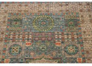 Tappeto Kairo Geometrico Blu Beige Corsia 79x299 Cm