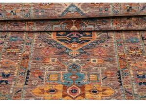 Tappeto Floralia Geometrico Marrone Blu Corsia 75x204 Cm
