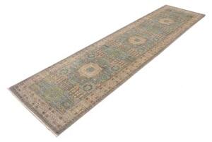 Tappeto Kairo Geometrico Blu Beige Corsia 79x299 Cm