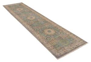 Tappeto Kairo Geometrico Blu Beige Corsia 79x299 Cm