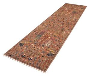 Tappeto Floralia Floreale Terracotta Blu Scuro Corsia 79x301 Cm