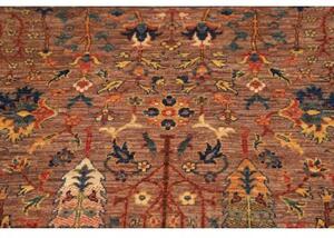 Tappeto Floralia Floreale Terracotta Blu Scuro Corsia 79x301 Cm