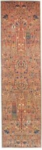 Tappeto Floralia Floreale Terracotta Blu Scuro Corsia 79x301 Cm