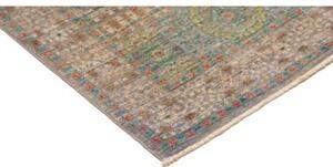 Tappeto Kairo Geometrico Blu Beige Corsia 79x299 Cm