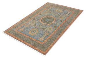 Tappeto Kairo Geometrico Blu Cielo Verde Salvia 100x146 Cm