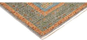 Tappeto Kairo Geometrico Blu Cielo Verde Salvia 100x146 Cm