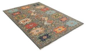 Tappeto Floralia Geometrico Verde Petrolio Multicolore 148x197 Cm