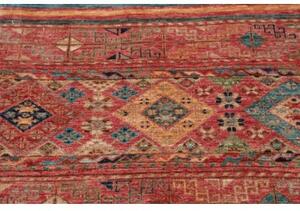 Tappeto Istintia Geometrico Rosso Mattone Ocra Corsia 79x244 Cm